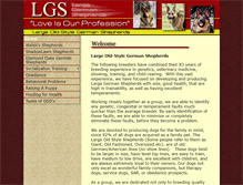 Tablet Screenshot of largegermanshepherds.com